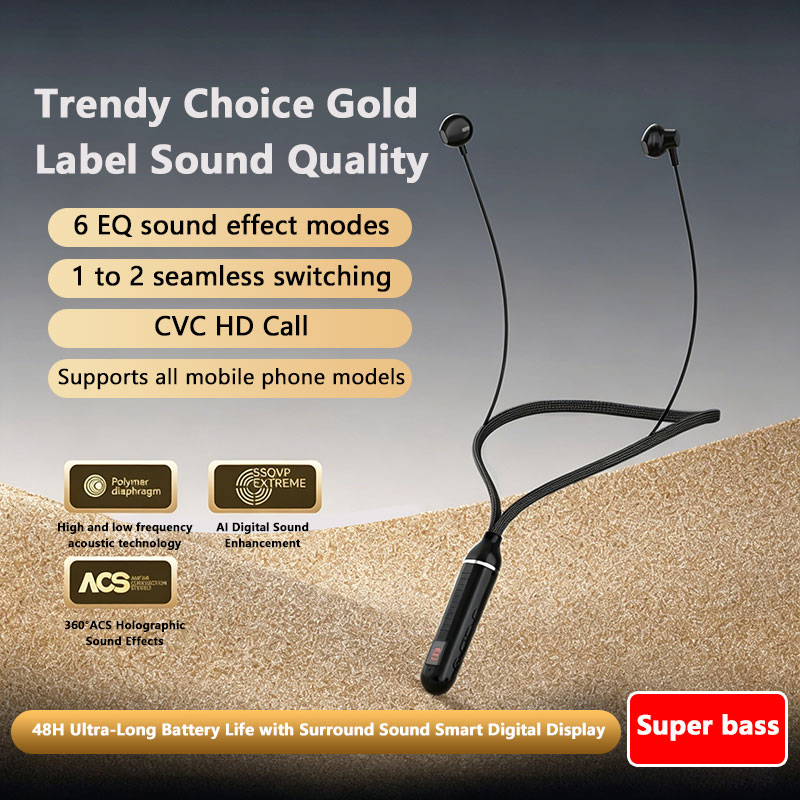 Magnetic Neckband Sports Earphones - ﻿ Беспроводные Bluetooth-наушники с шейным ободом,