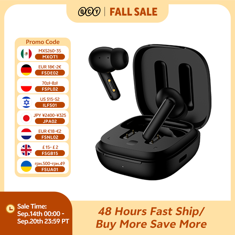 Tws Earbuds Bluetooth 5.3 - QCY T13 ANC Беспроводные наушники TWS
