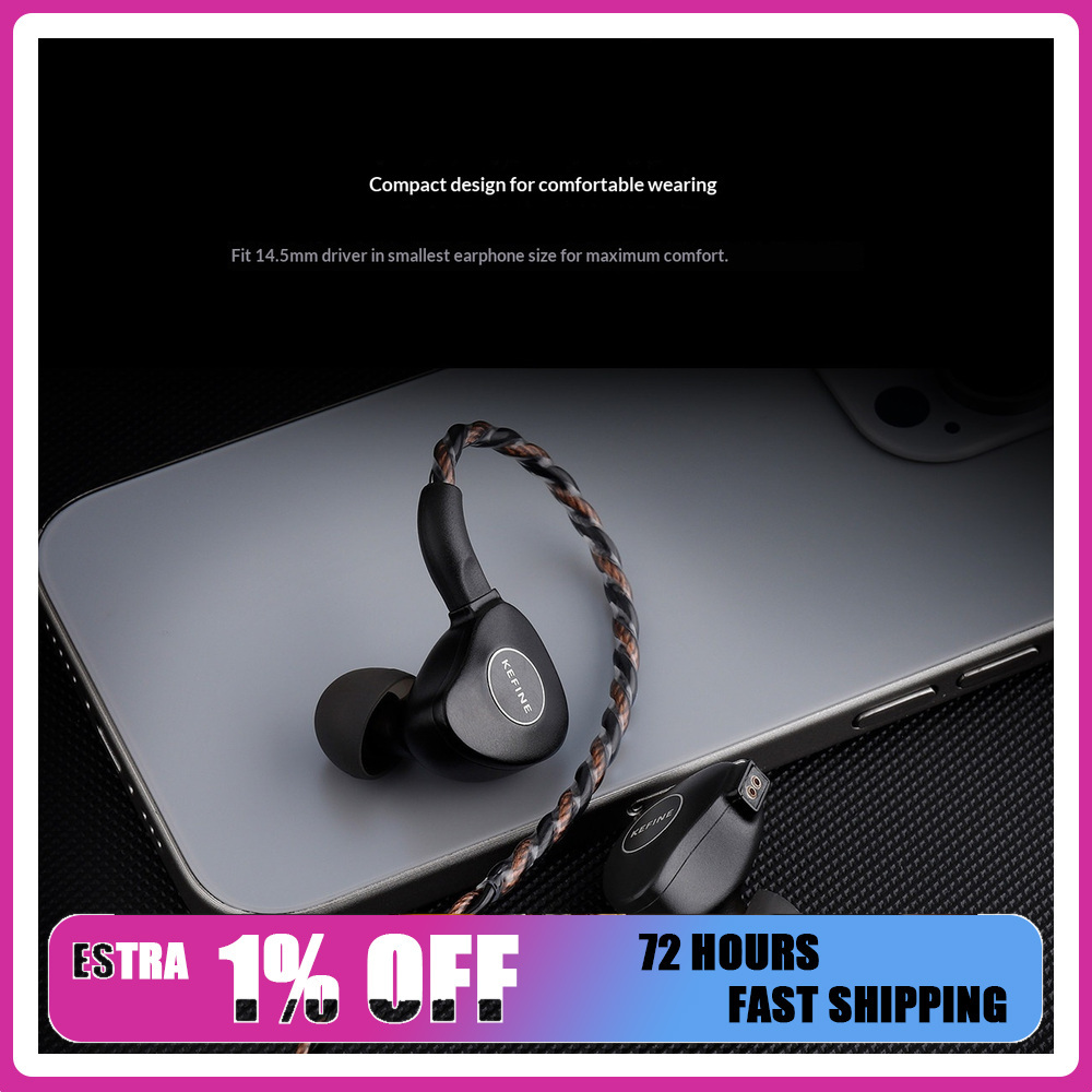 Planar Magnetic Iem Earphones - KEFINE Klanar 14.5 мм внутриканальные наушники