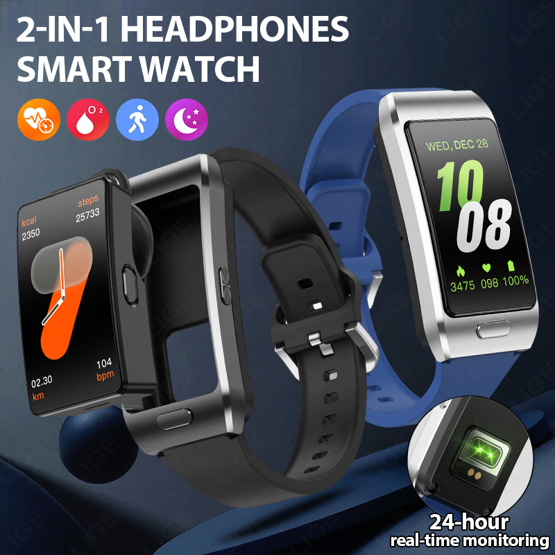 Tws Earbuds Bluetooth 5.3 - Новые умные часы LIGE с наушниками