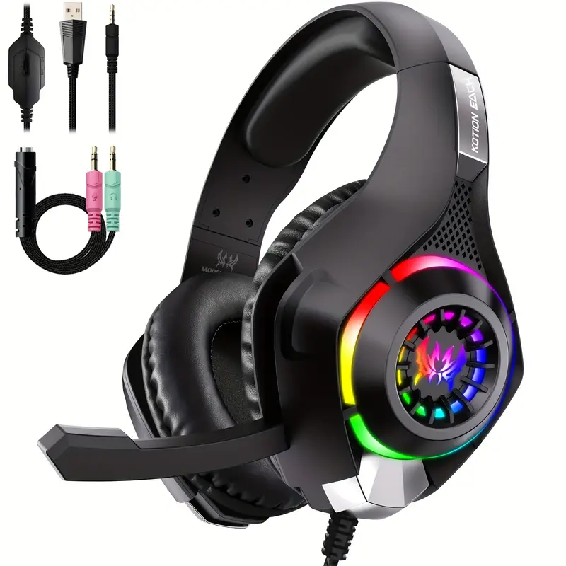 Gaming Headset With Mic Rgb - Игровая гарнитура для ПК, PS4, PS5,