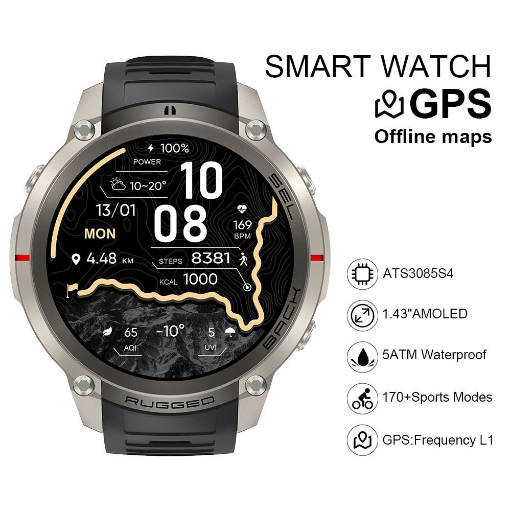 Smartwatches - Умные часы 2026 DM59 с офлайн-картой,