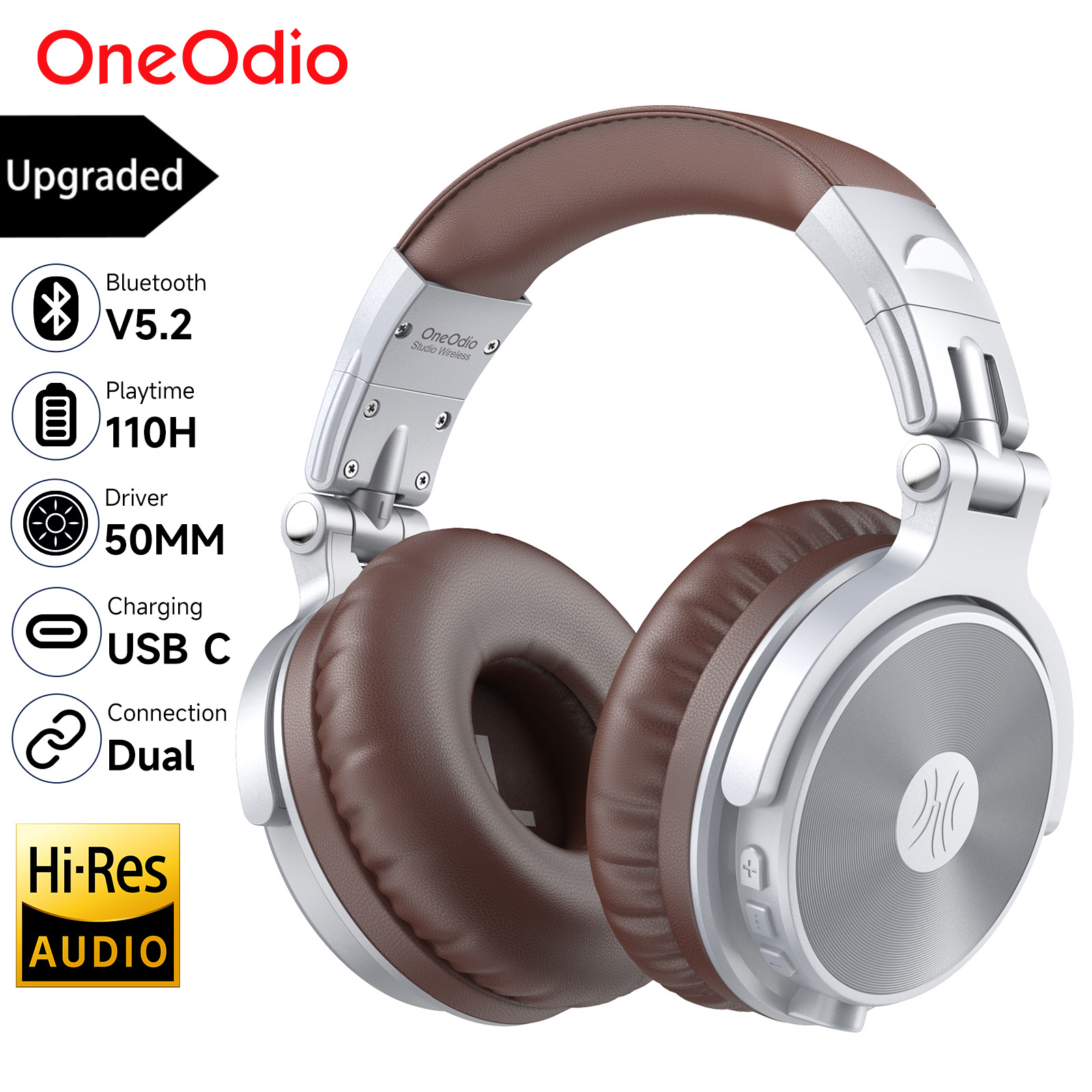 Anc Wireless Over Ear Headphones - Oneodio Upgrade Pro C Беспроводные Bluetooth