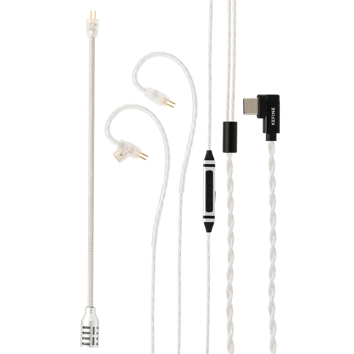 Type C Wired Earphones With Mic - Игровой кабель Kefine для проводных Hi-Fi