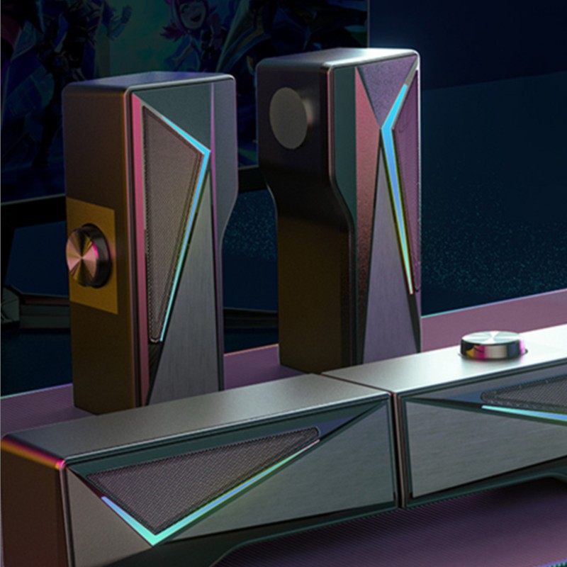 2x2,5 Вт Компьютерный динамик  – обзор и цена Rgb Computer Soundbar For Pc