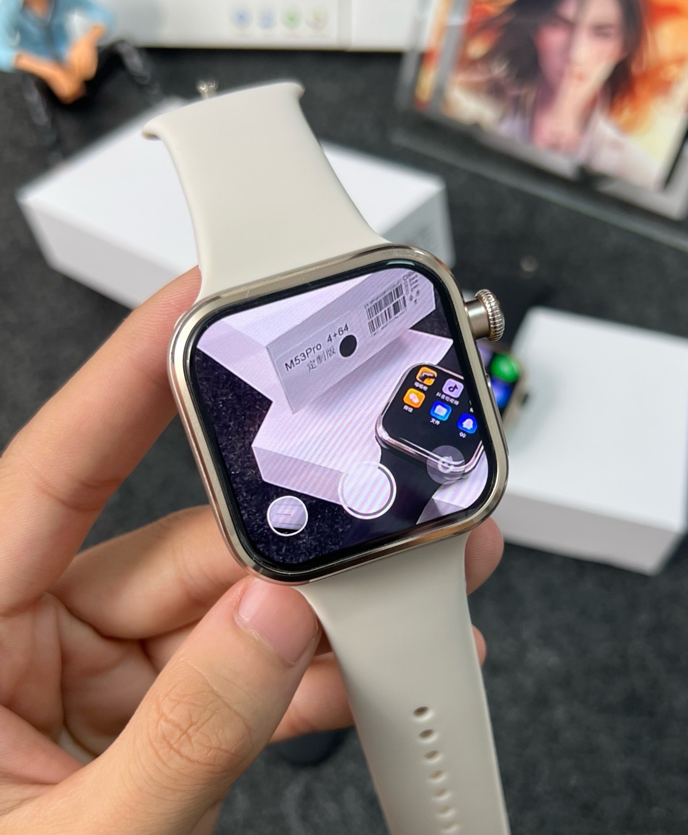 [Широкоэкранные смарт-часы M53 – обзор и цена Smartwatches