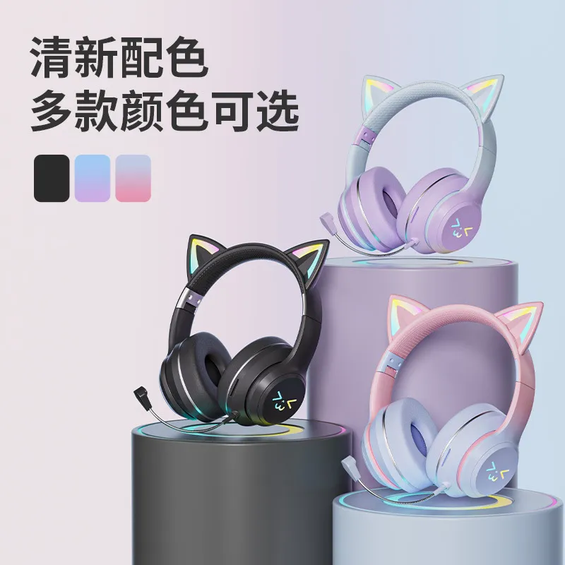 Беспроводные Bluetooth-наушник – обзор и цена Cat Ear Bluetooth Headset Led