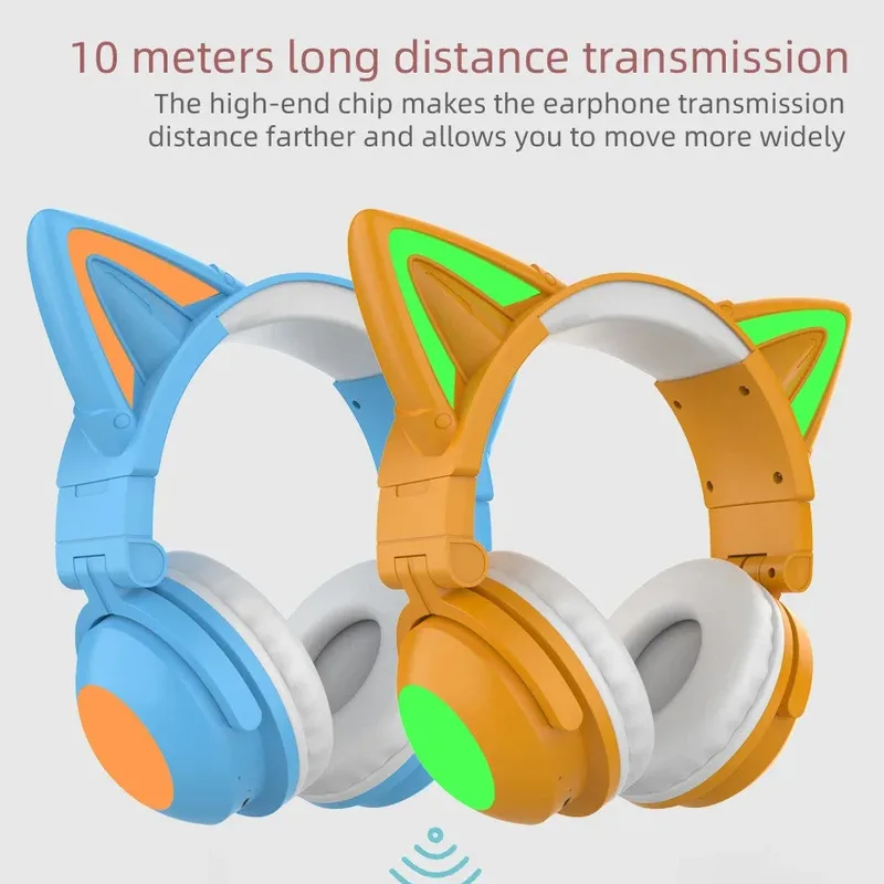 ZW068 Светодиодная гарнитура с – обзор и цена Cat Ear Bluetooth Headset Led
