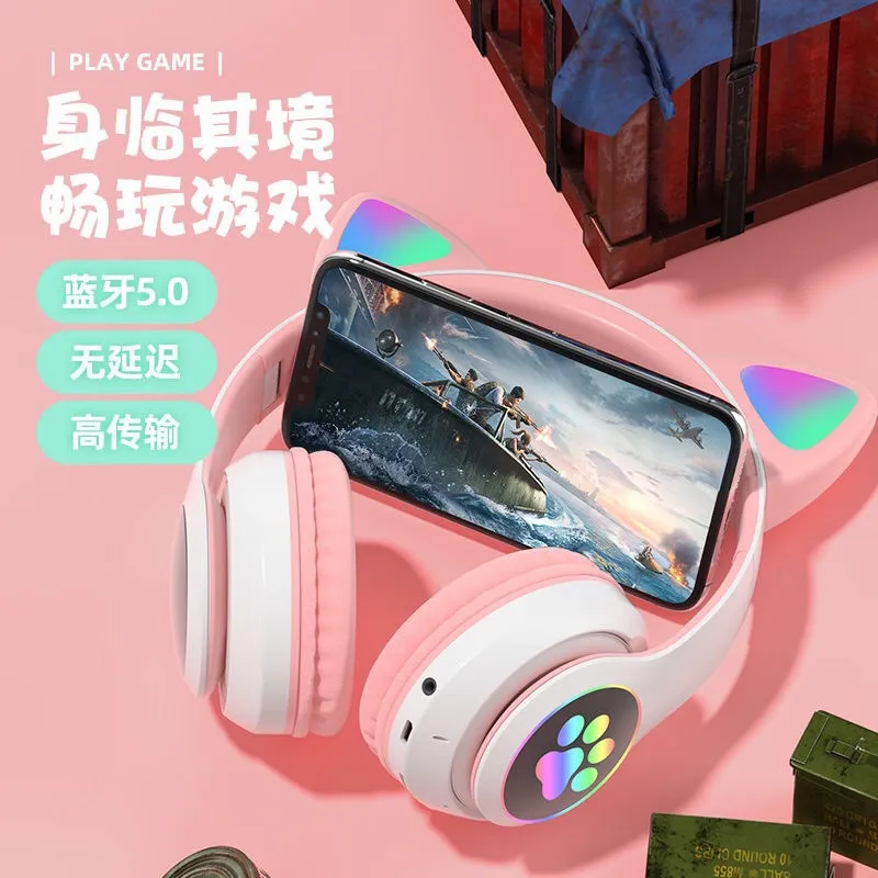 Беспроводные Bluetooth-наушник – обзор и цена Cat Ear Bluetooth Headset Led