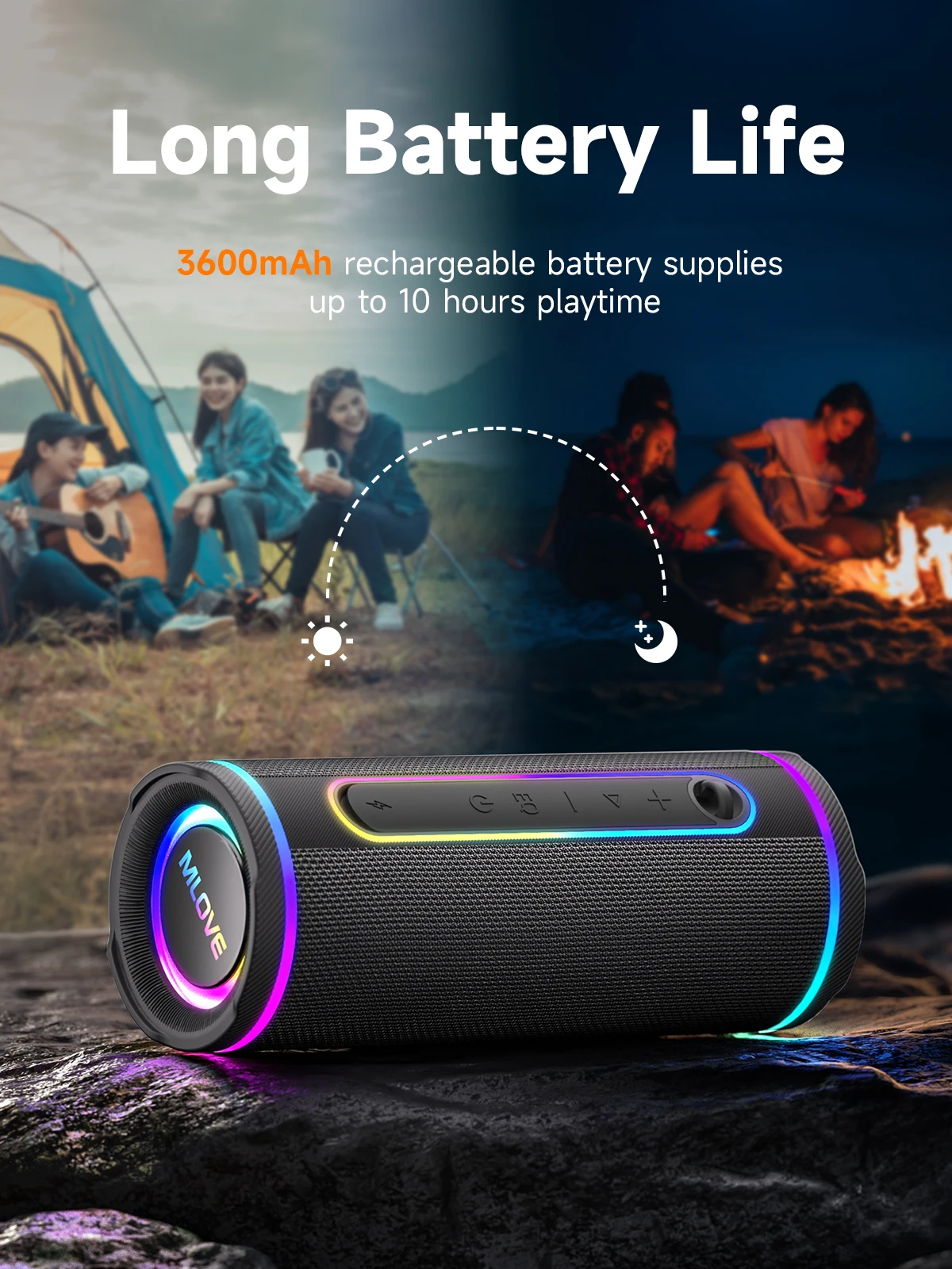 Портативная Bluetooth-колонка  – обзор и цена Portable Bluetooth Speaker Waterproof Ipx7