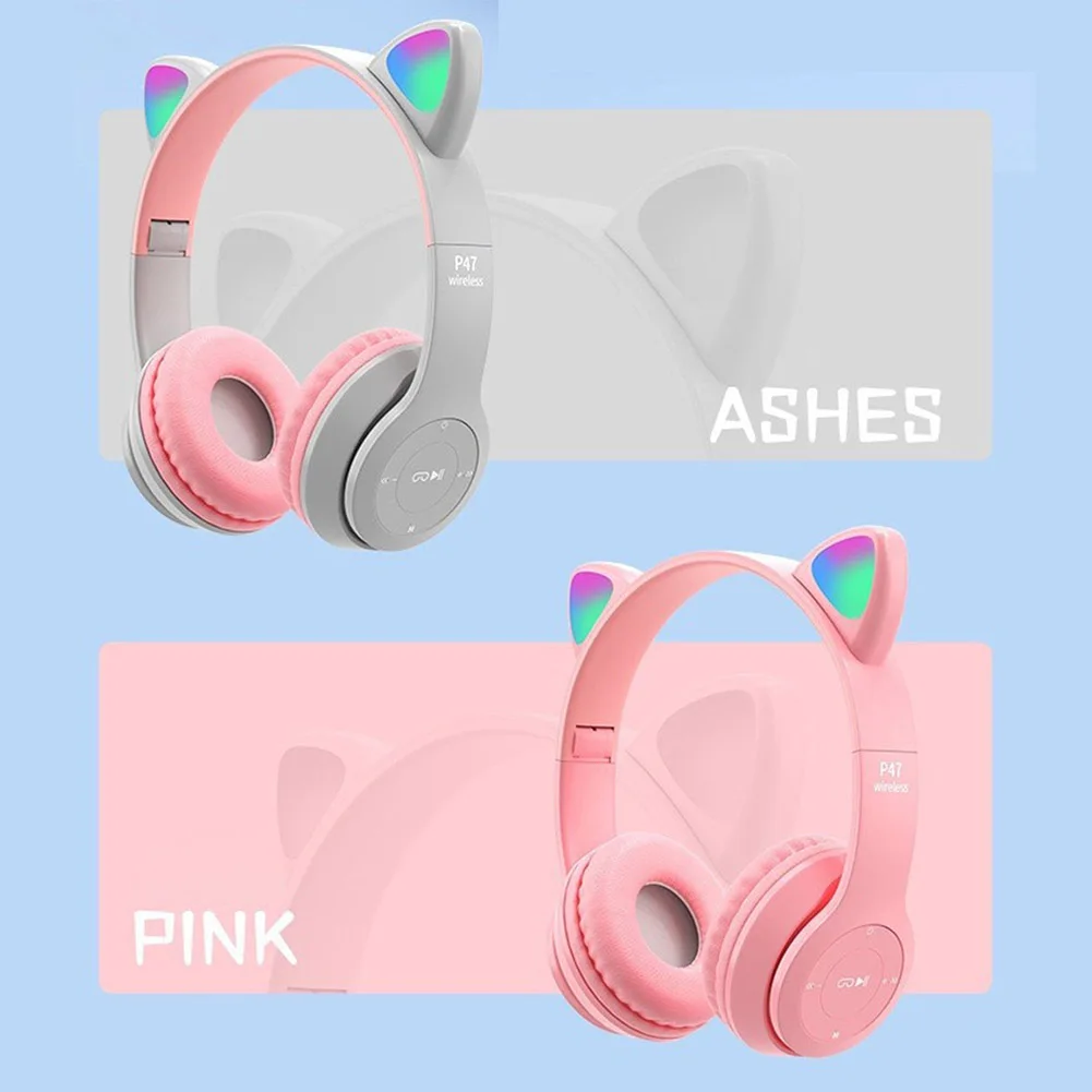 Мигающие светодиодные наушники – обзор и цена Cat Ear Bluetooth Headset Led