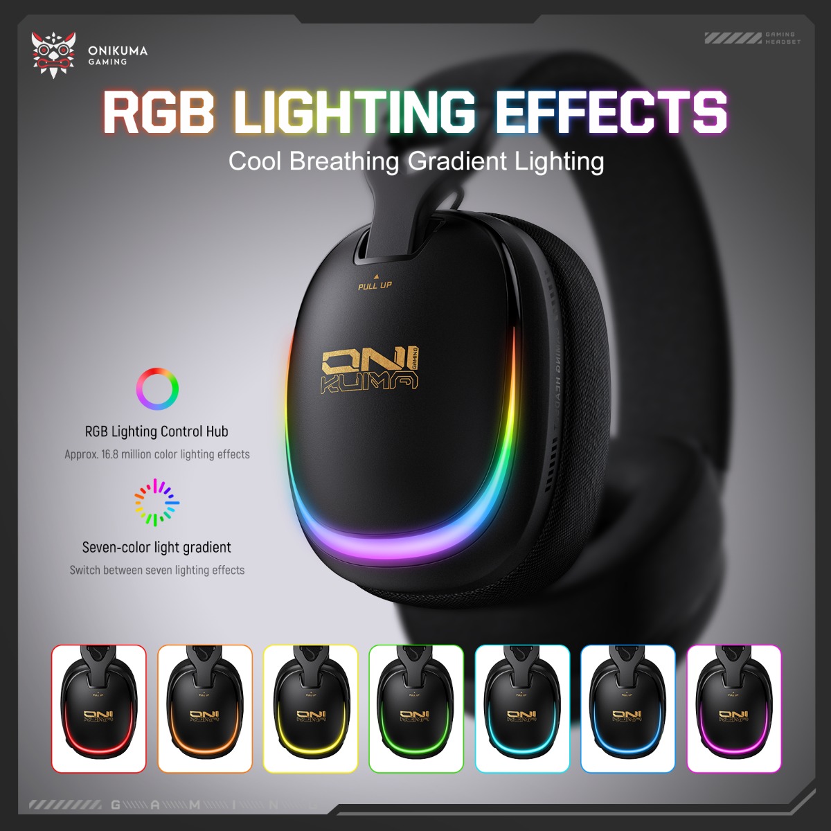 ONIKUMA GT805 – беспроводная и – обзор и цена Gaming Headset With Mic Rgb