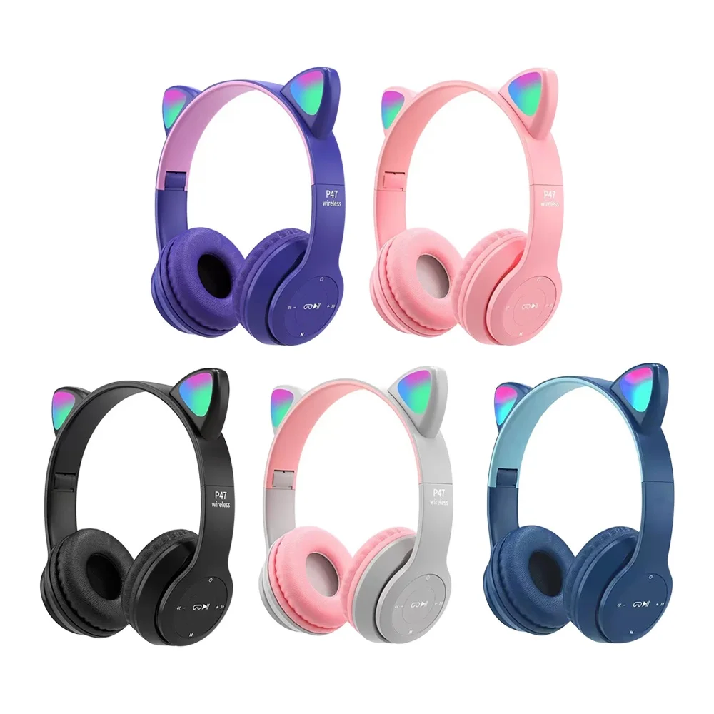Bluetooth-совместимая гарнитур – обзор и цена Cat Ear Bluetooth Headset Led