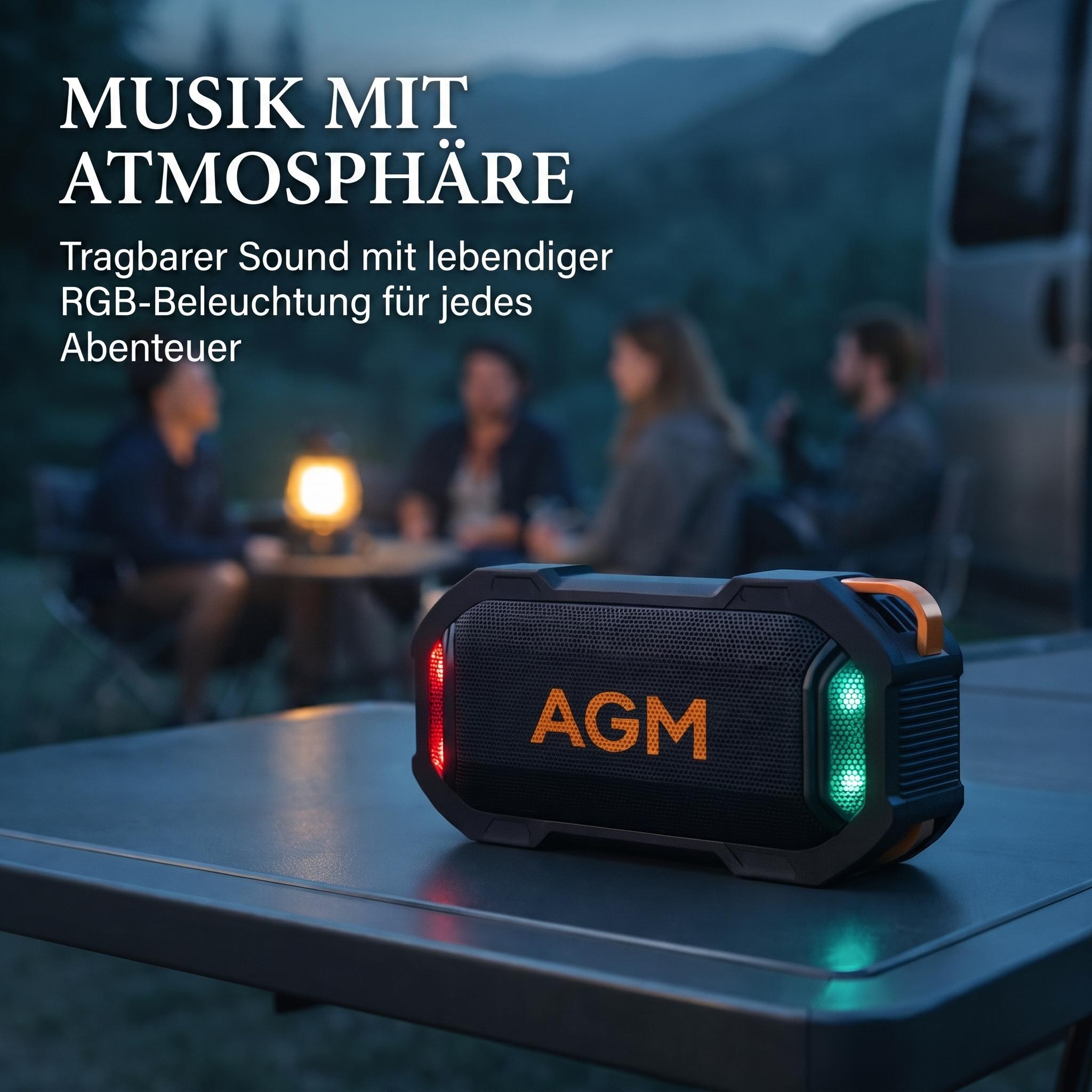AGM MAG ROCK Уличная беспровод – обзор и цена Portable Bluetooth Speaker Waterproof Ipx7