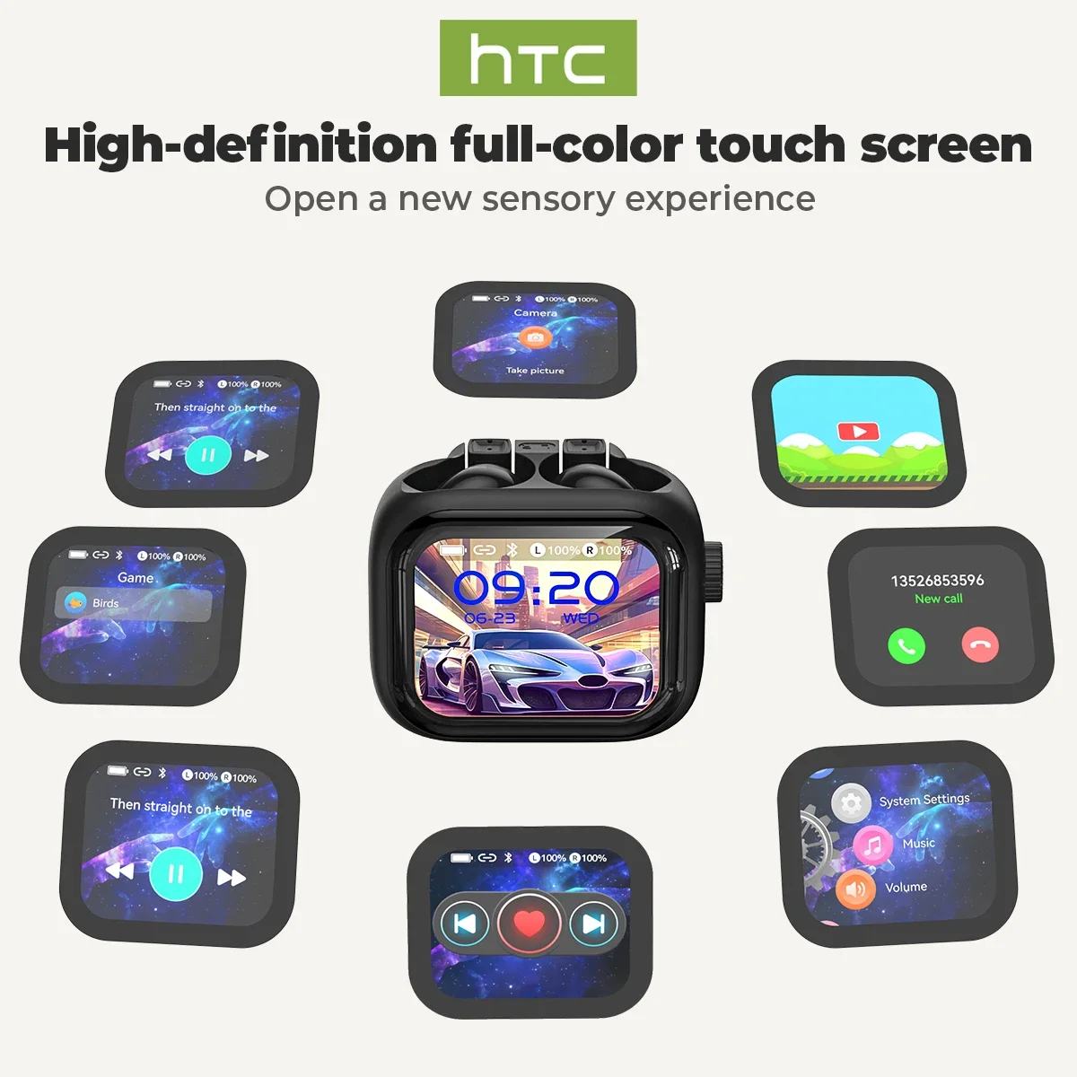 [Экран Ultra HD] Наушники HTC  – обзор и цена Open Ear Air Conduction Headphones