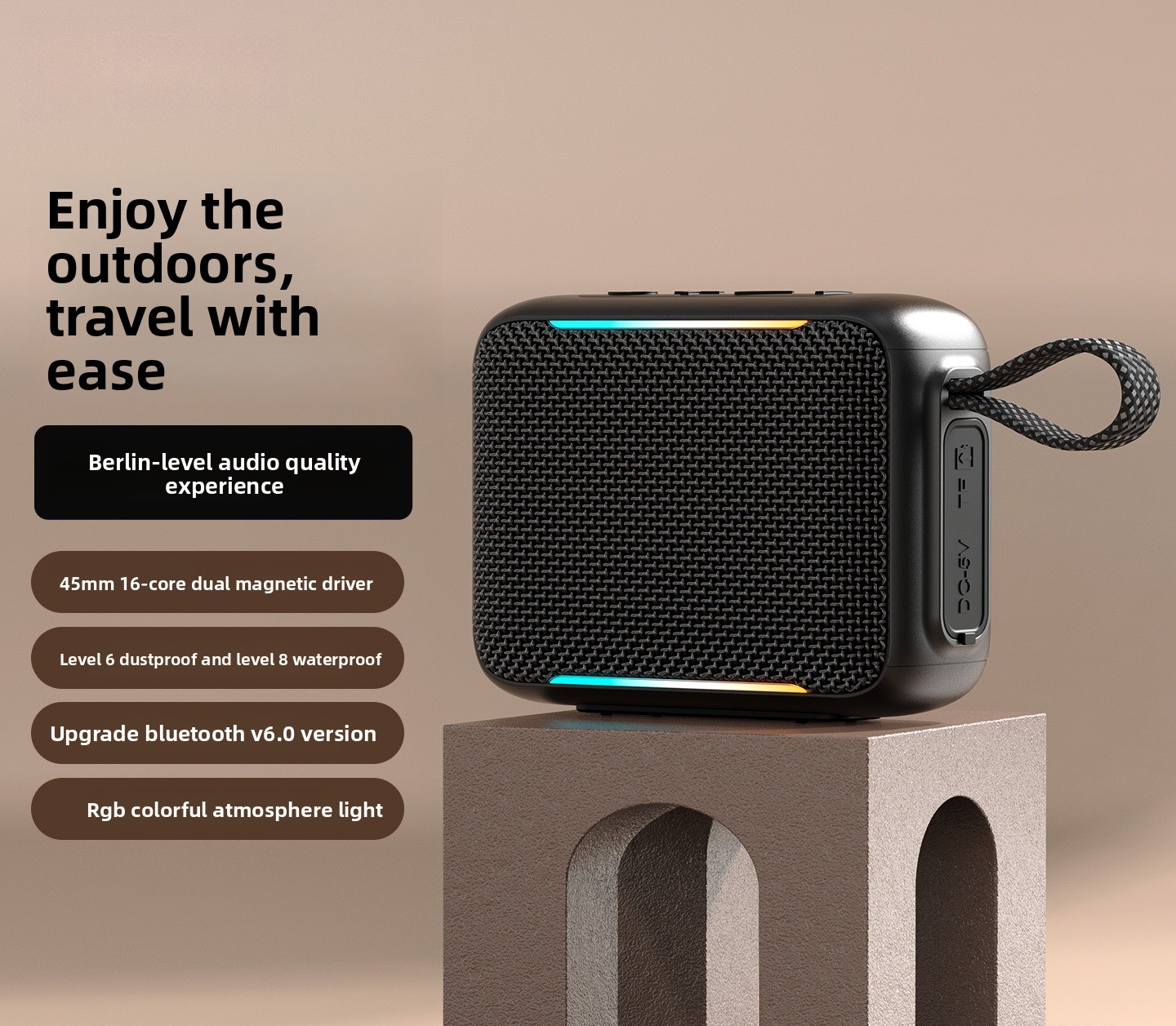 Новая портативная водонепрониц – обзор и цена Portable Bluetooth Speaker Waterproof Ipx7