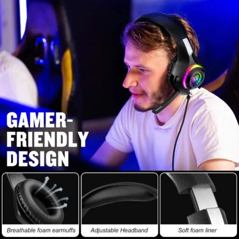 Проводные игровые наушники с м – обзор и цена Gaming Headset With Mic Rgb