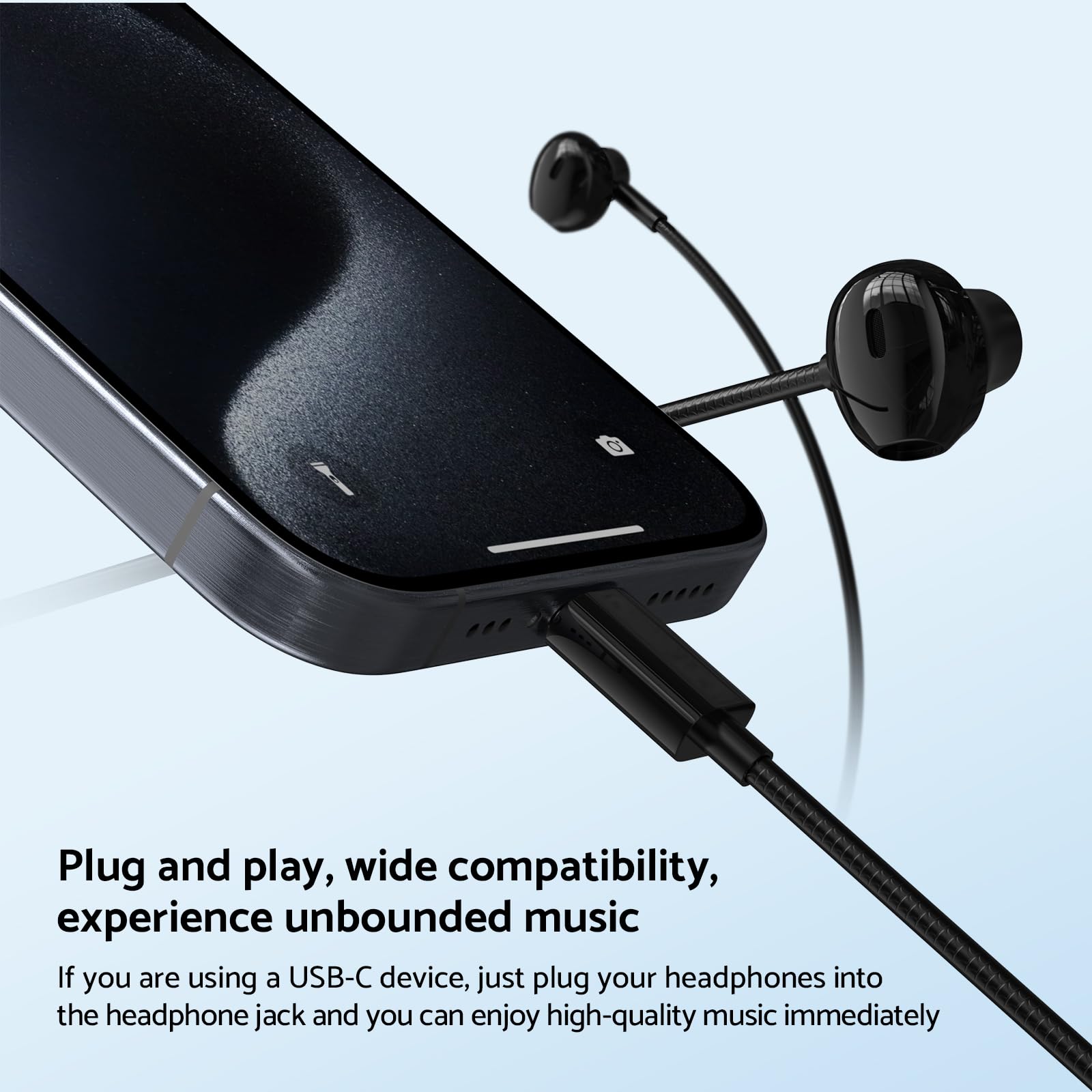 9D басовые стерео наушники тип – обзор и цена Type C Wired Earphones With Mic