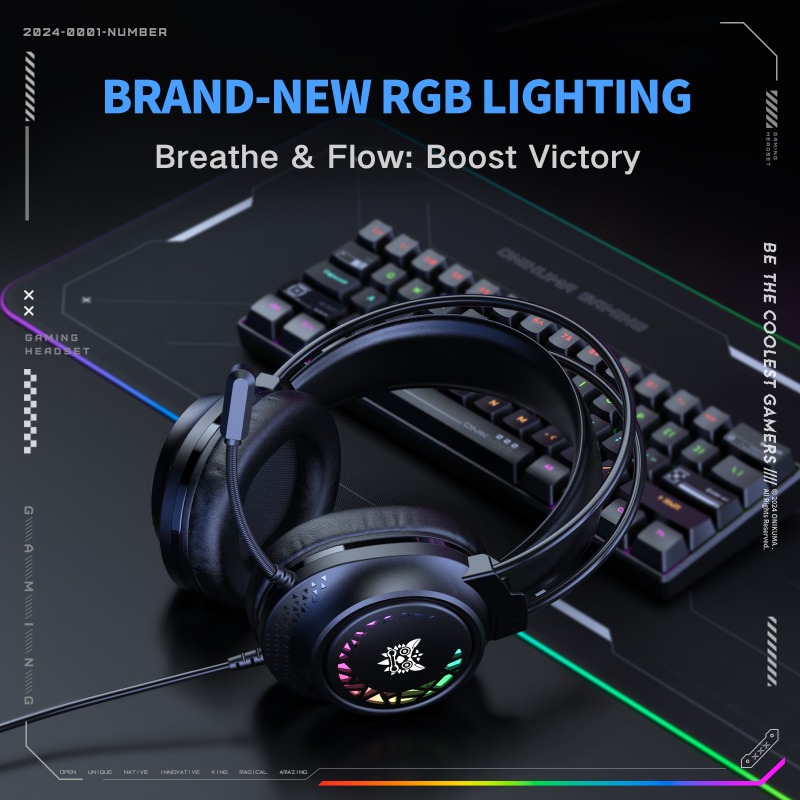 Проводная игровая гарнитура ON – обзор и цена Gaming Headset With Mic Rgb