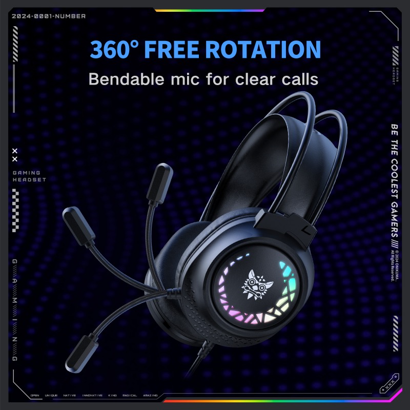 Проводная игровая гарнитура ON – обзор и цена Gaming Headset With Mic Rgb