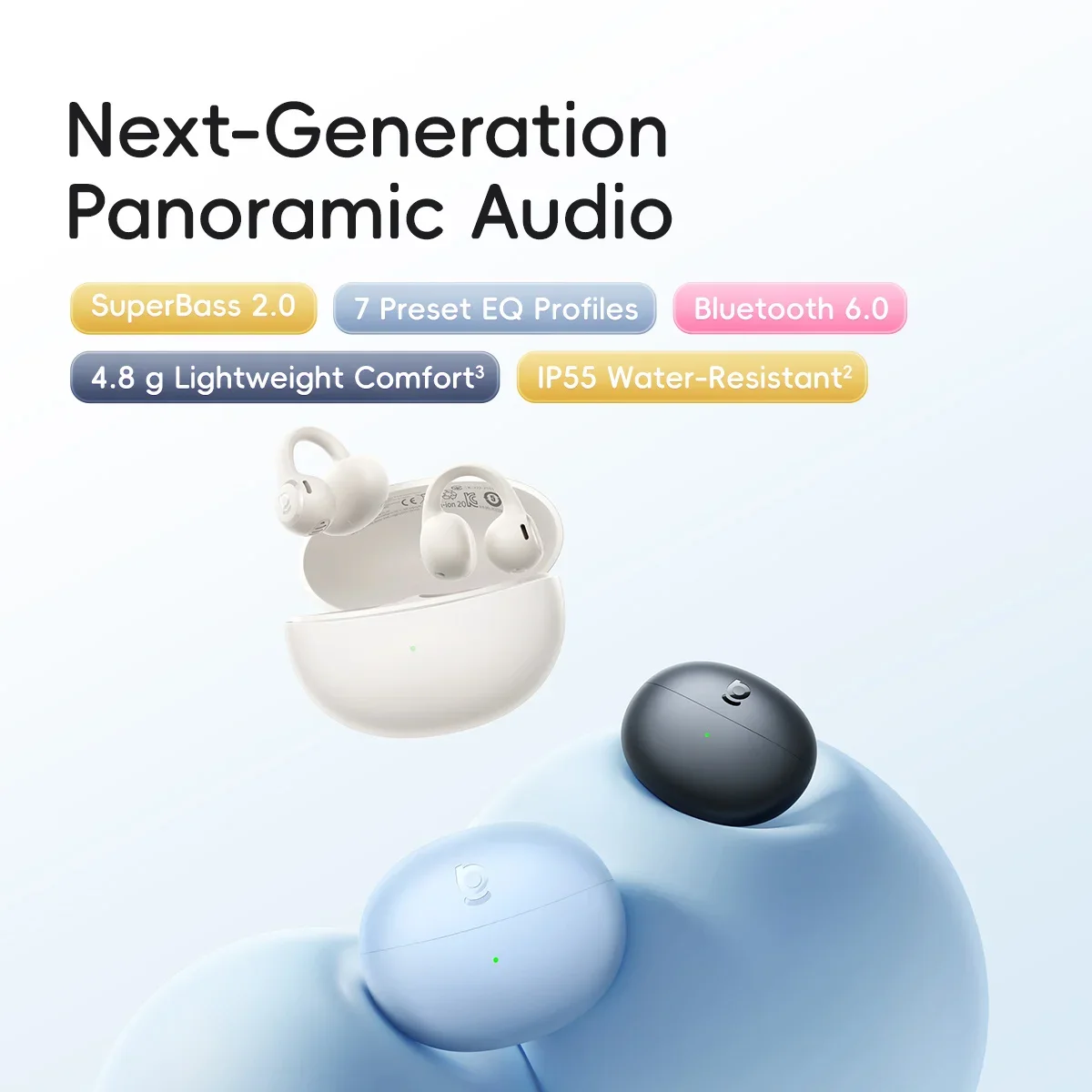Наушники Baseus Bass BC1 Lite  – обзор и цена Open Ear Air Conduction Headphones
