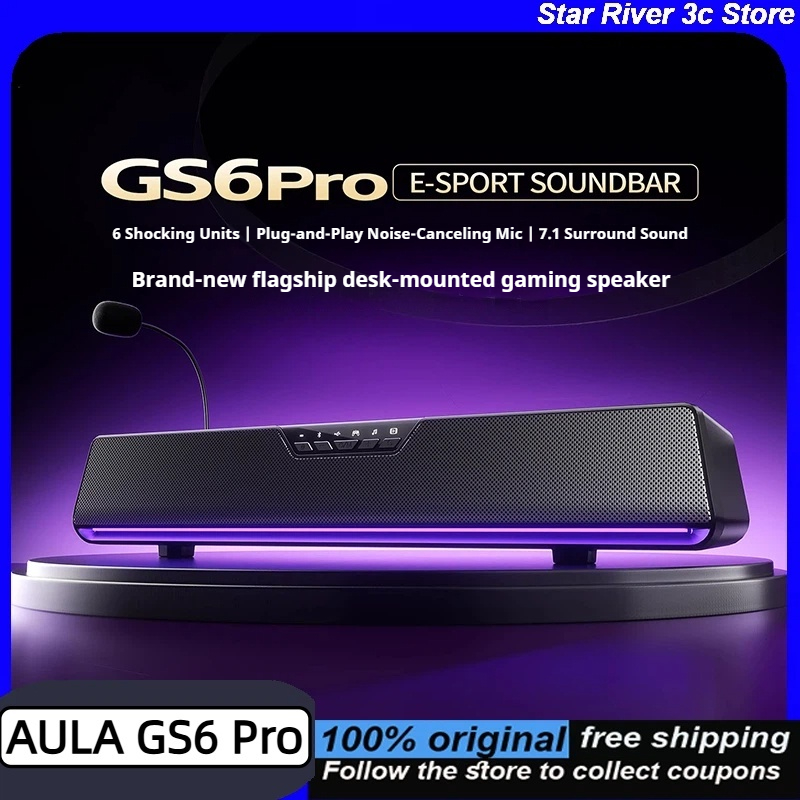 AULA GS6 Pro Беспроводная игро – обзор и цена Rgb Computer Soundbar For Pc
