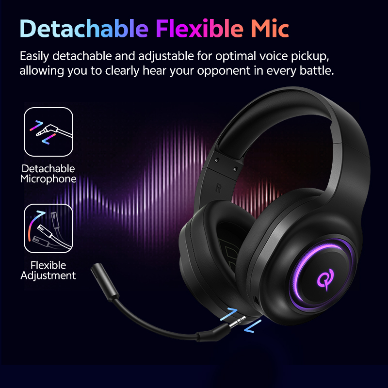 Игровая гарнитура QCY Heroad V – обзор и цена Gaming Headset With Mic Rgb
