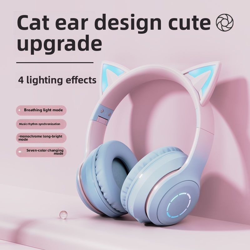 Новые бестселлеры: беспроводны – обзор и цена Cat Ear Bluetooth Headset Led