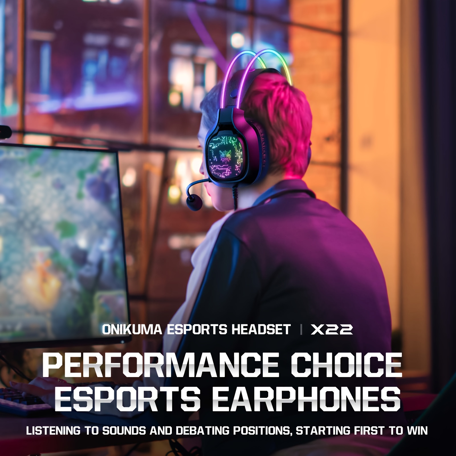 Игровая гарнитура ONIKUMA X22, – обзор и цена Gaming Headset With Mic Rgb
