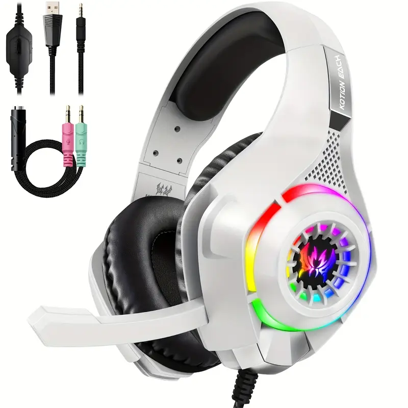 Игровая гарнитура для ПК, PS4, – обзор и цена Gaming Headset With Mic Rgb