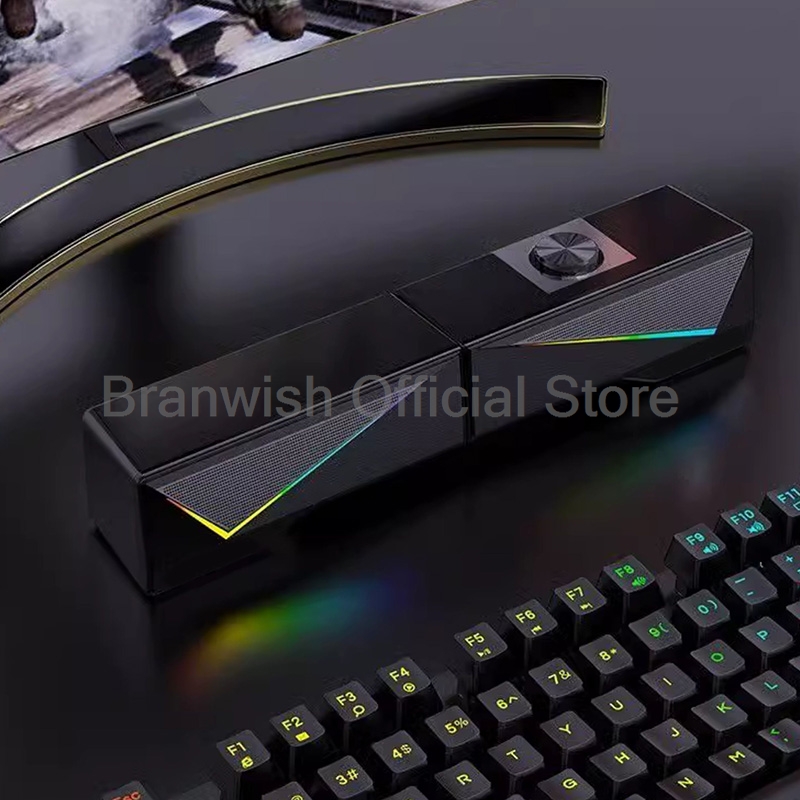 Игровая звуковая панель RGB со – обзор и цена Rgb Computer Soundbar For Pc