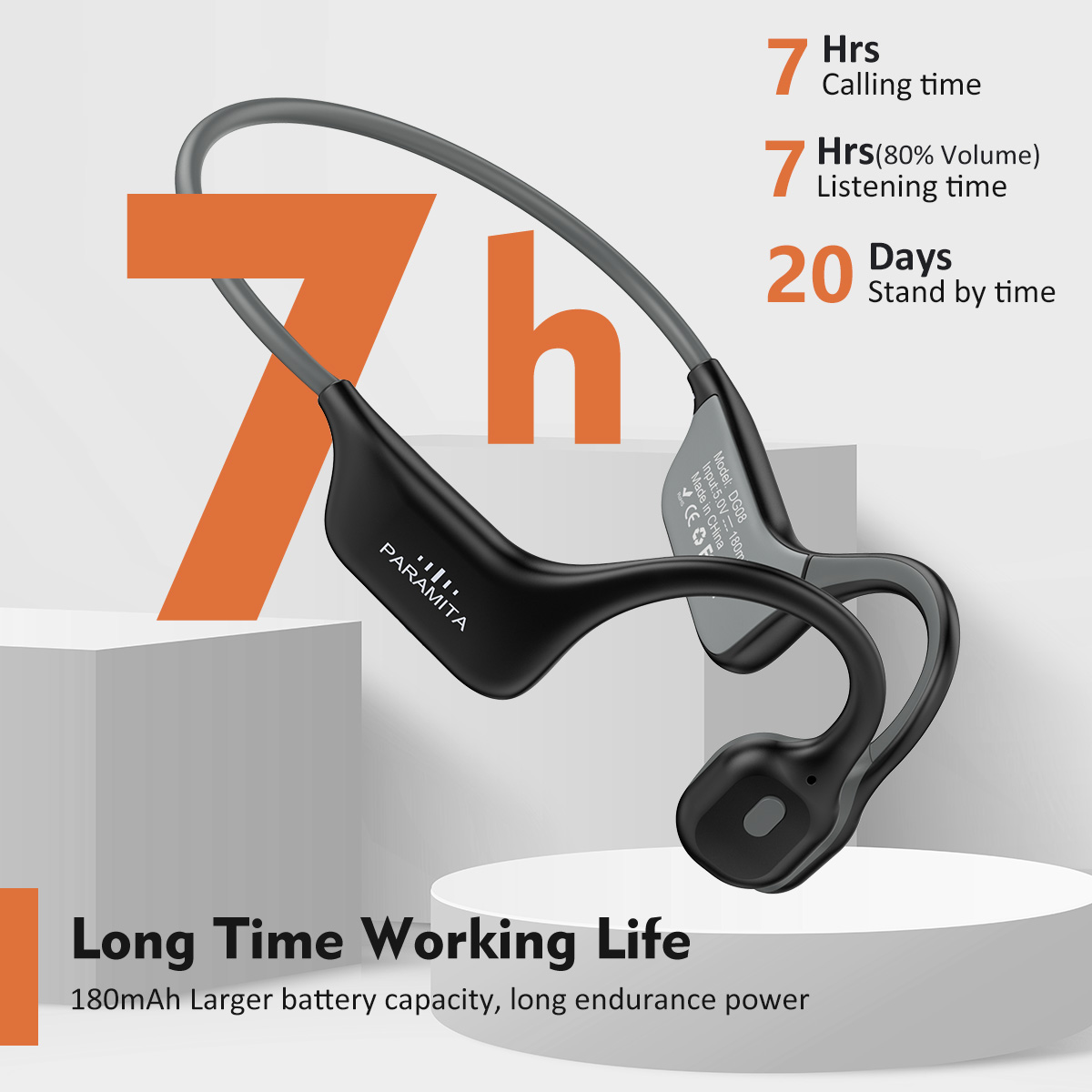 Классические наушники DG08 с к – обзор и цена Bone Conduction Running Headphones