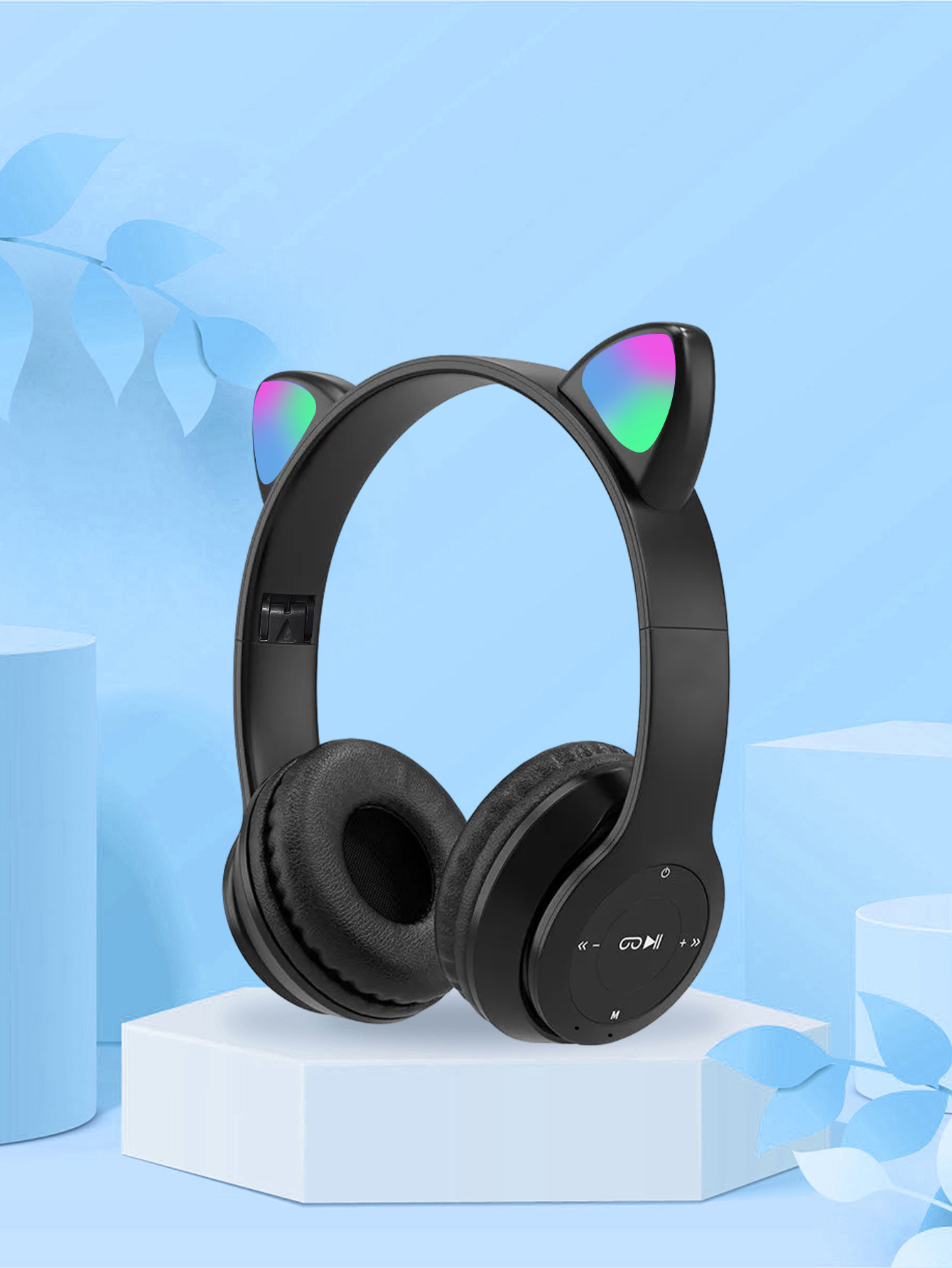 P47M – наушники с кошачьими уш – обзор и цена Cat Ear Bluetooth Headset Led