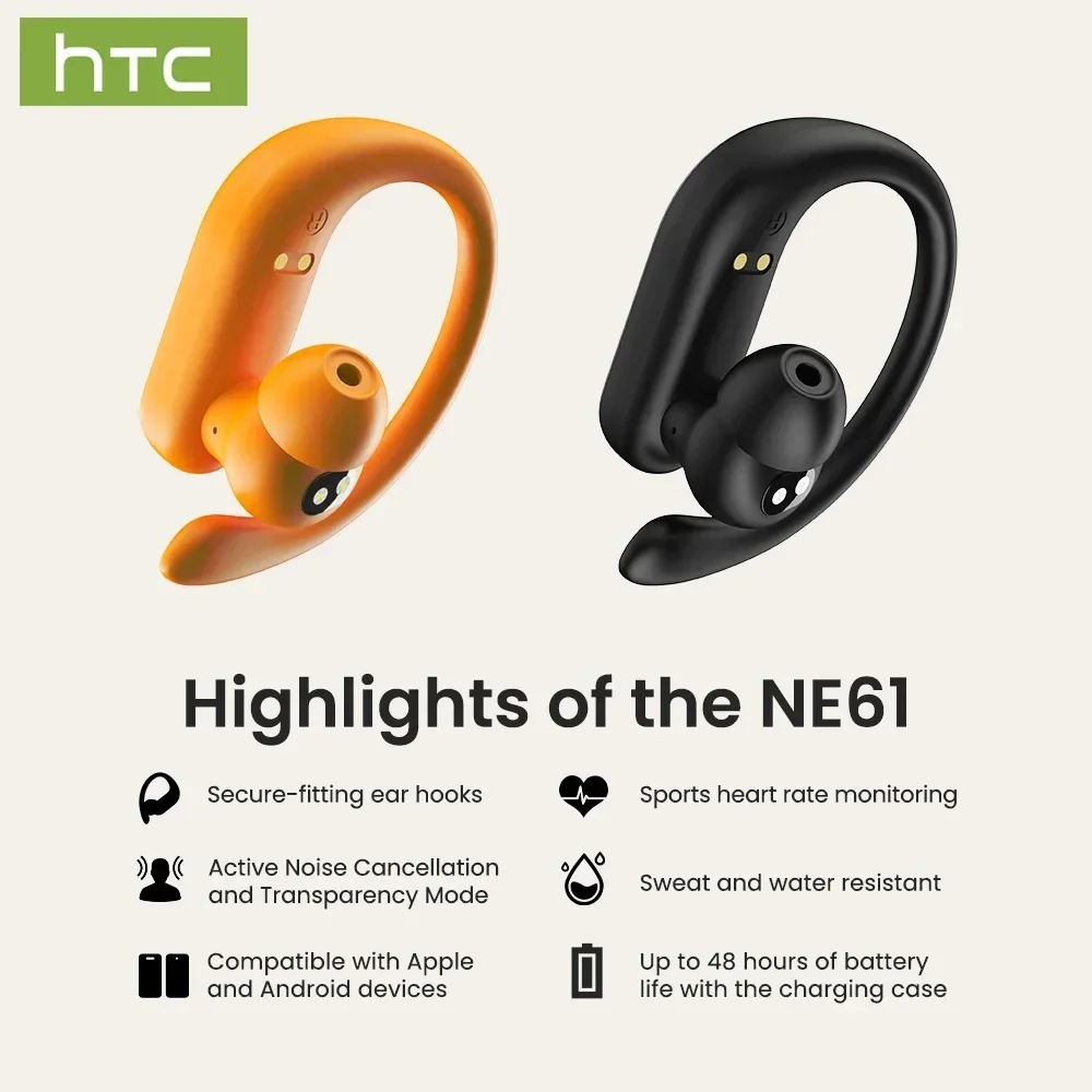 HTC NE61 Bluetooth наушники с  – обзор и цена Type C Wired Earphones With Mic